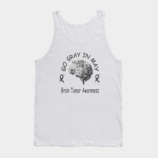 Go Gray In May Brain Cancer Tumor Awareness Tank Top